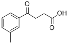 4-(3-メチルフェニル)-4-オキソ酪酸 化学構造式