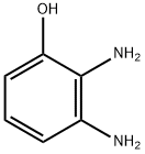 2,3-ジアミノフェノール 化学構造式