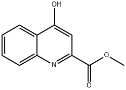 4-ヒドロキシキノリン-2-カルボン酸メチル 化学構造式