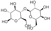 4-O-β-D-ガラクトピラノシル-β-D-グルコピラノース 化学構造式