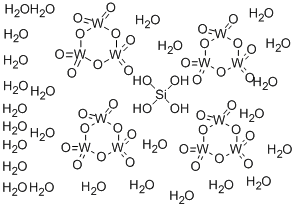 ドデカタングストけい酸?26水 化学構造式
