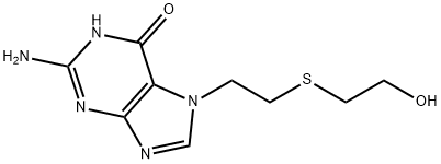 2-Amino-1,7-dihydro-7-(2-((2-hydroxyethyl)thio)ethyl)-6H-purin-6-one 结构式