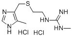 N-甲基-N'-[2-[[(5-甲基-1H-咪唑-4-基)甲基]硫基]乙基]胍二盐酸盐 结构式