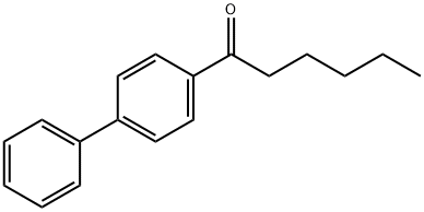 4-ヘキサノイルビフェニル 化学構造式