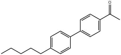 4-ACETYL-4'-N-PENTYLBIPHENYL,59662-38-3,结构式