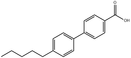 4-(4-n-Pentylphenyl)benzoic acid Structure