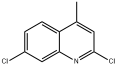 2,7-ジクロロ-4-メチルキノリン 化学構造式