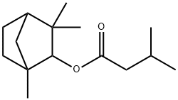 3-甲基丁酸 1,3,3-三甲基双环[2.2.1]庚-2-基酯, 59672-05-8, 结构式