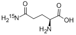 L-グルタミン (アミド-15N, 98%+) 化学構造式