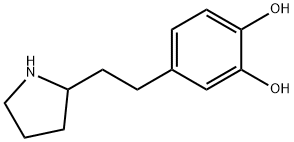 1,2-Benzenediol, 4-[2-(2-pyrrolidinyl)ethyl]- (9CI) Structure