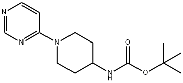 TERT-ブチル N-[1-(ピリミジン-4-イル)ピペリジン-4-イル]カルバメート 化学構造式