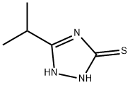 5-异丙基-1,2-二氢-1,2,4-三唑-3-硫酮, 59689-64-4, 结构式