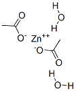 Zinc acetate dihydrate Structure