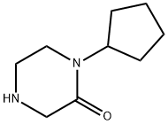 1-CYCLOPENTYL-PIPERAZIN-2-ONE, 59702-17-9, 结构式