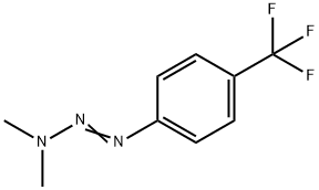 1-(4-トリフルオロメチルフェニル)-3,3-ジメチルトリアゼン 化学構造式