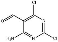 4-氨基-2,6-二氯嘧啶-5-甲醛, 5971-68-6, 结构式