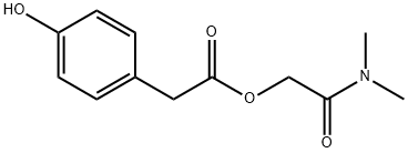 4-Hydroxy Benzeneacetic Acid 2-(DiMethylaMino)-2-oxoethyl Ester Structure