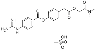 甲磺酸卡莫司他, 59721-29-8, 结构式