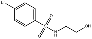 4-ブロモ-N-(2-ヒドロキシエチル)ベンゼンスルホンアミド 化学構造式