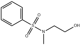 N-(2-ヒドロキシエチル)-N-メチルベンゼンスルホンアミド 化学構造式