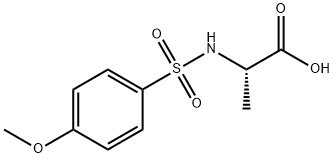 2-(4-METHOXY-BENZENESULFONYLAMINO)-PROPIONIC ACID 化学構造式