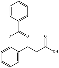 3-[2-(BENZOYLOXY)PHENYL]PROPIONIC ACID Struktur