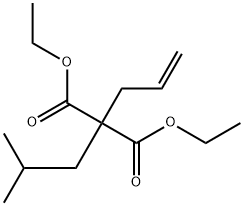 (2-メチルプロピル)-2-プロペニルプロパン二酸ジエチル 化学構造式