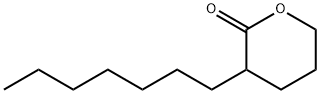3-heptyltetrahydro-2H-pyran-2-one 结构式