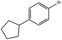 BENZENE, 1-BROMO-4-CYCLOPENTYL- Struktur