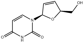 1-(2,3-DIDEOXY-BETA-D-GLYCEROPENT-2-ENOFURANOSYL)URACIL Structure