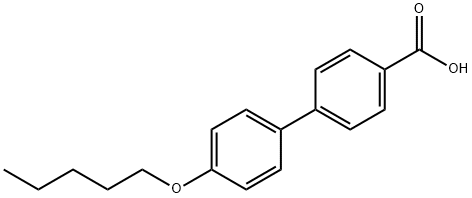 4-(戊氧基)-4'-联苯羧酸,59748-15-1,结构式