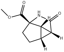 1-Azacyclopropa[cd]pentalene-4a(1H)-carboxylicacid,hexahydro-2-oxo-,methylester,(2aR,2bR,4aS,4bS)-(9CI) Struktur