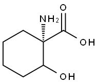 Cyclohexanecarboxylic acid, 1-amino-2-hydroxy-, (1S)- (9CI) Structure