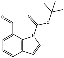 7-甲酰基-1H-吲哚-1-羧酸叔丁酯, 597544-14-4, 结构式