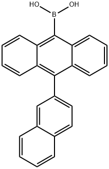 10-(2-萘基)蒽-9-硼酸,597554-03-5,结构式