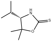 2-Oxazolidinethione,5,5-dimethyl-4-(1-methylethyl)-,(4S)-(9CI) Structure