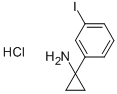 Cyclopropanamine, 1-(3-iodophenyl)-, hydrochloride (1:1)Cyclopropanamine, 1-(3-iodophenyl)-, hydrochloride (1:1) Structure