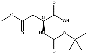 Boc-L-aspartic acid 4-methyl ester Structure