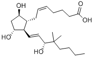 16,16-DIMETHYL PROSTAGLANDIN F2BETA 化学構造式