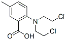 6-[Bis(2-chloroethyl)amino]-m-toluic acid Structure