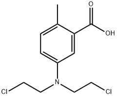 Acidul 5,N,N-di-(2-cloretil)amino-2-metilbenzoic [Romanian] 结构式