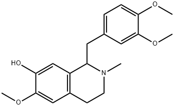 1-[(3,4-dimethoxyphenyl)methyl]-6-methoxy-2-methyl-3,4-dihydro-1H-isoq uinolin-7-ol Structure