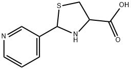 2-(3-PIRIDYL)THIAZOLIDINE-4-CARBOXYLIC ACID Structure