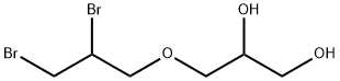 3-(2,3-ジブロモプロポキシ)-1,2-プロパンジオール 化学構造式