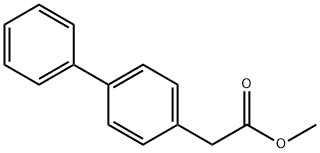 ビフェニル-4-酢酸メチル 化学構造式