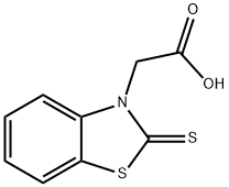 3(2H)-Benzothiazoleaceticacid, 2-thioxo- Struktur