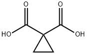 1,1-Cyclopropanedicarboxylic acid Struktur