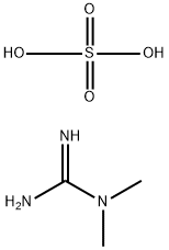 N,N-二甲基胍硫酸盐,598-65-2,结构式
