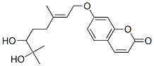 7-[(6,7-Dihydroxy-3,7-dimethyl-2-octen-1-yl)oxy]coumarin 结构式