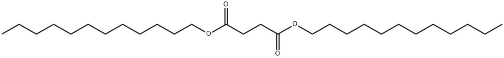 こはく酸ジドデシル 化学構造式